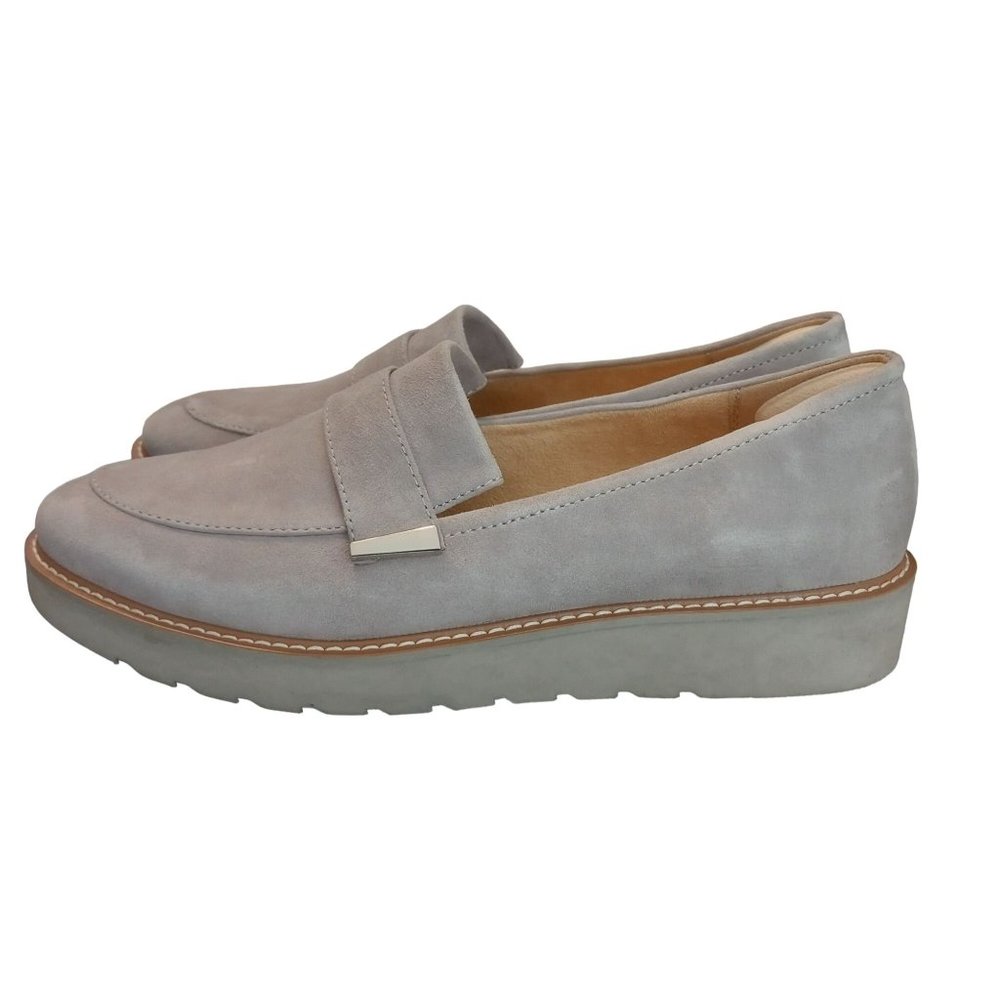 Womens Naturalizer Adiline Gray Suede Loafers Size 10.5